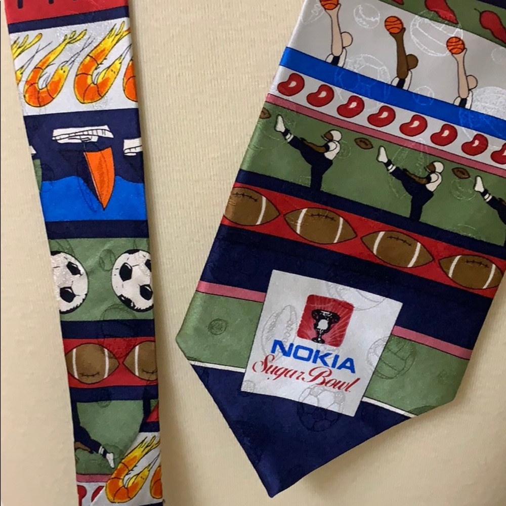 WEMBLEY‎ - NOKIA SUGAR BOWL SPORTS TIE 100% SILK